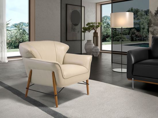 Кресло 5129/KFA031-T541011 из песочной кожи Испания 