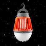 Антимоскитный инсектицидный кемпинговый фонарь трехрежимный, UV-подсветка, с аккумулятором, USB REXA