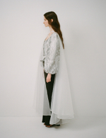 Silver crystal cape