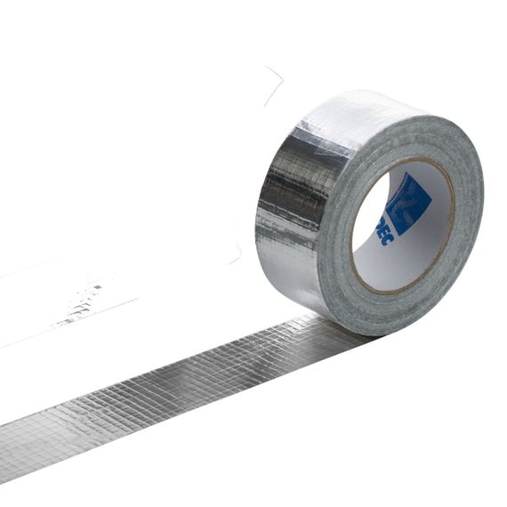 Скотч алюминиевый DEC ALU 050R Лента клеящая алюминиевая армированная 50 мм x45 м (Нидерланды)