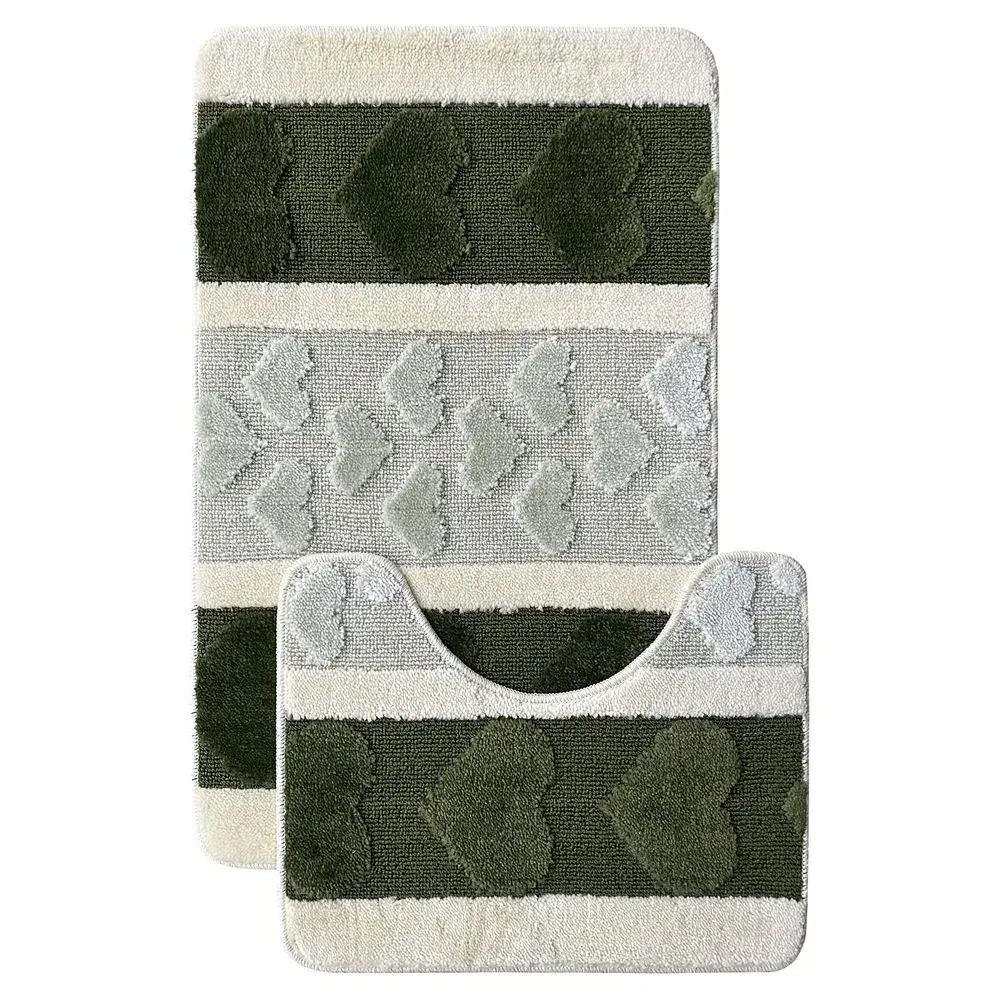 Коврик из полипропилена на латексной основе, L'CADESI LEMIS, 60см из 2 штук,3215 Зелен