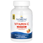 Nordic Naturals, жевательные таблетки с витамином C, со вкусом мандарина, 120 жевательных таблеток (125 мг в 1 жевательной таблетке)