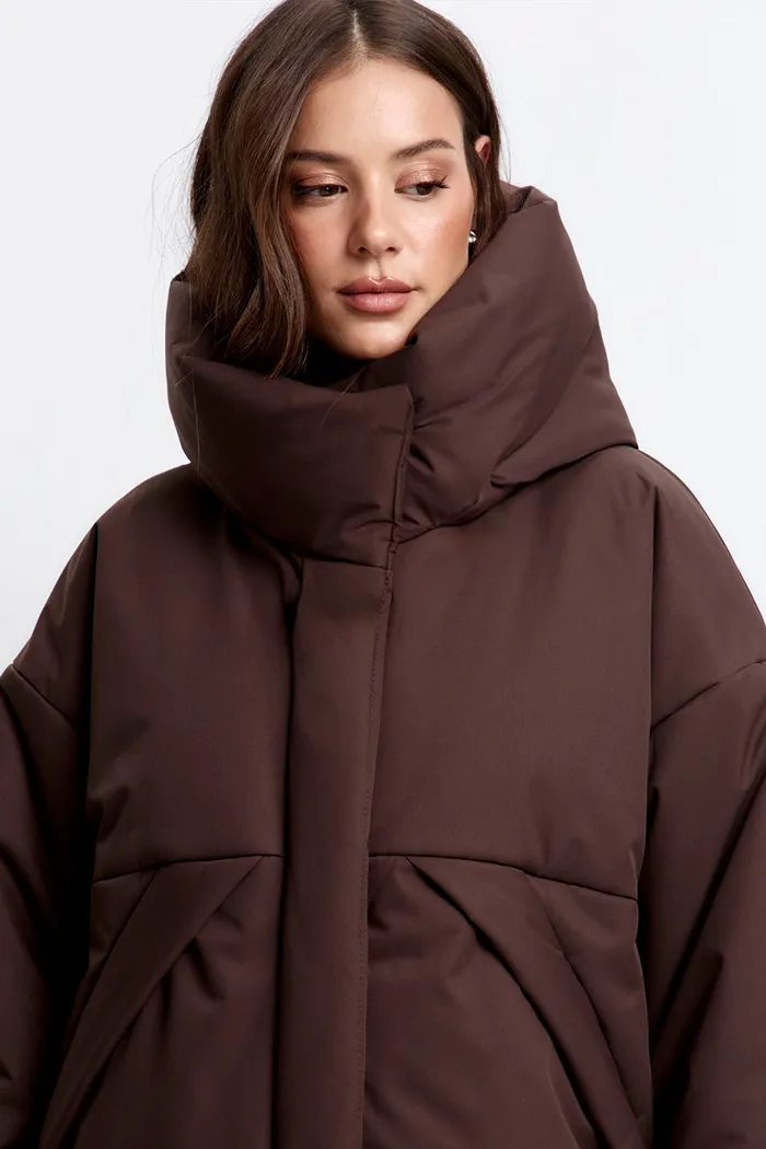 Куртка зимняя на утеплителе Isosoft в цвете шоколад