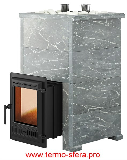 Печь для бани Эверест "Steam Master 38 ЧУГУН" Талькохлорит, S-40