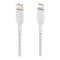 Кабель Belkin Boost Charge Braided USB-C - Lightning 2 м (CAA004bt2MWH) белый