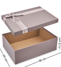 WF-183-B Набор коробок из 3 шт, серо-коричневый