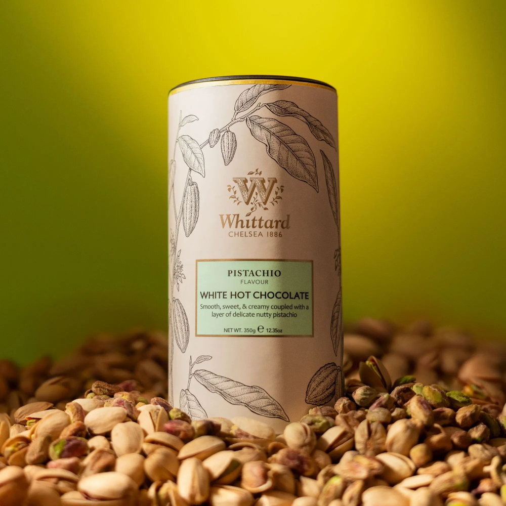 Whittard Chelsea 1886 Белый горячий шоколад с фисташковым вкусом Pistachio Flavour White Hot Chocolate, 350г