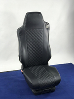 Чехлы кожаные стеганые вышивка SHACMAN X6000 SH02 Польша