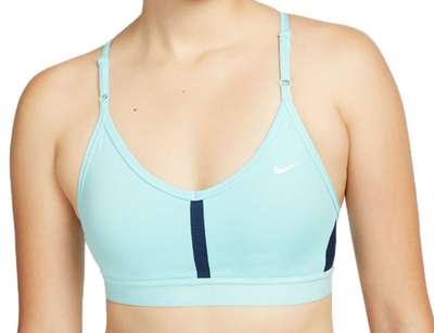 ТОП теннисный Nike Indy Bra V-Neck W - copa/midnight navy/glacier ice/white