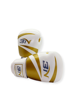 Перчатки для бокса BN бело-золотые