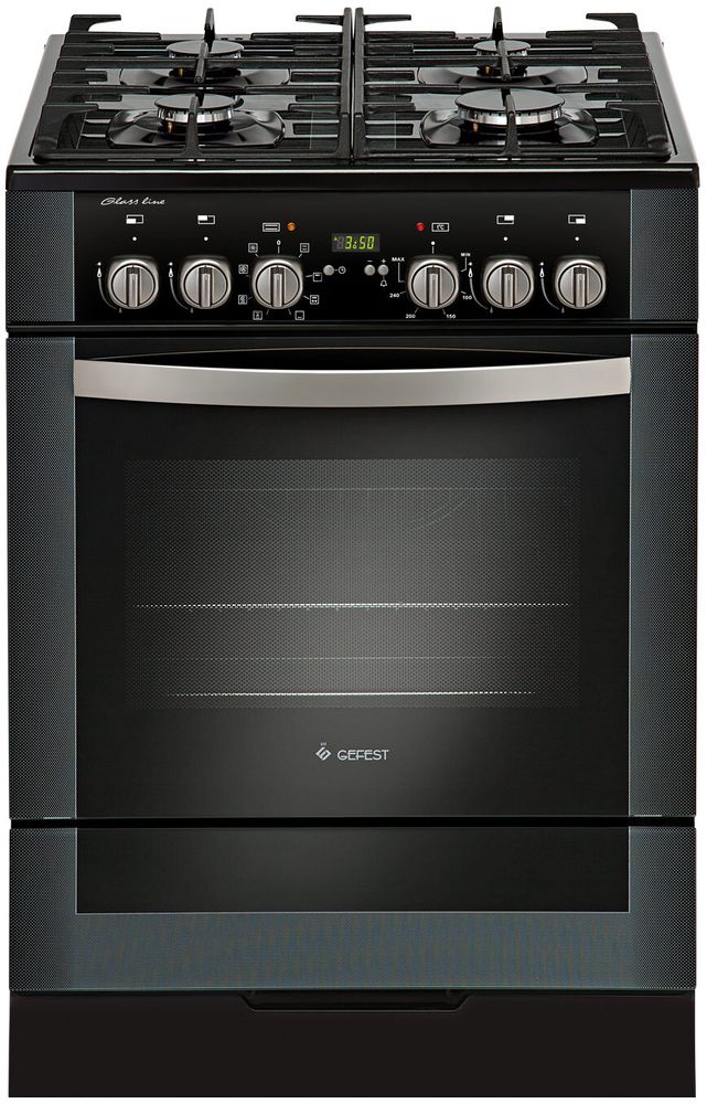 Гефест 6502-03 0044 черный Плита комбинированная