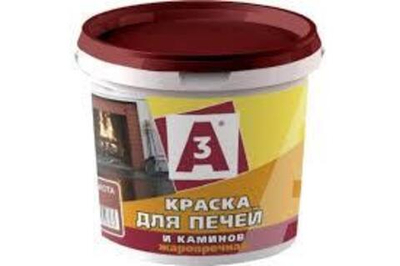 Краска для печей А3 красно-коричневая 1,3 кг