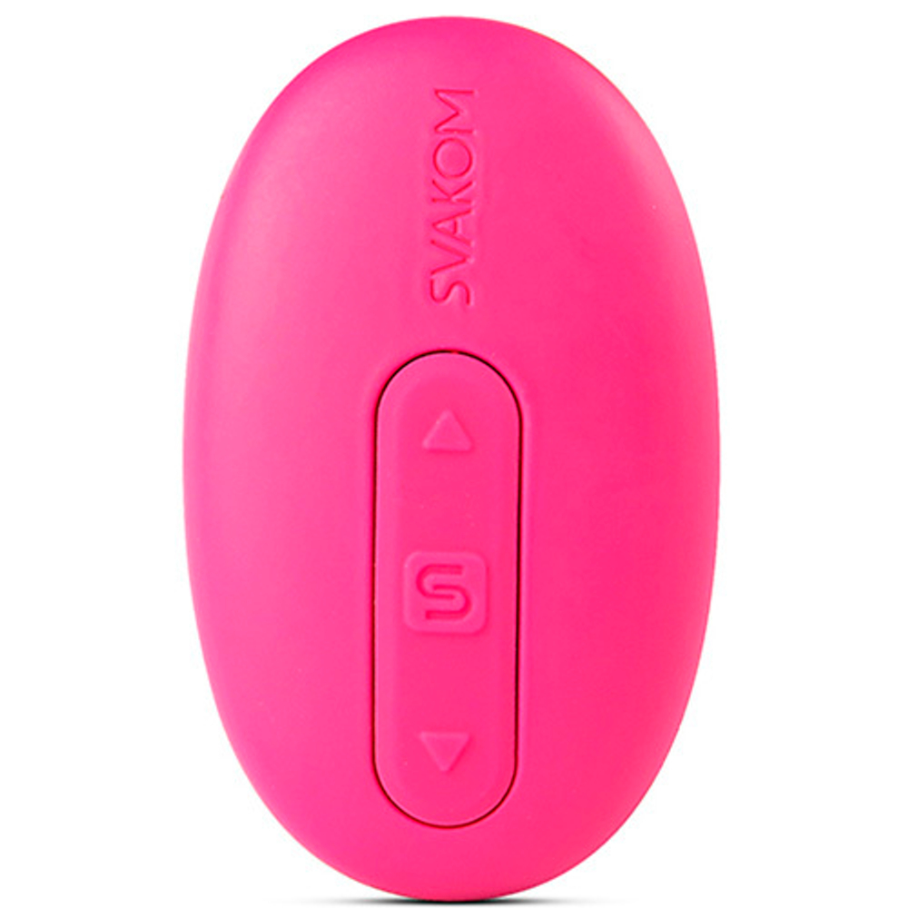Сливово-розовое виброяйцо 8см с пультом ДУ Svakom Elva SCB-02-PMR