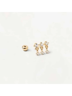 Одиночная серьга Sol серебро 925 пробы покрытое золотом