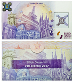 Набор из 15 сувенирных банкнот 0 евро 2017 год. UNC