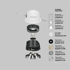 Встраиваемый светильник Образ / Wise 10 Вт 3000 К 36° Technical dl057-10w3k-w