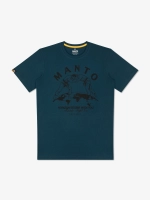 Футболка MANTO HORIZON - синяя