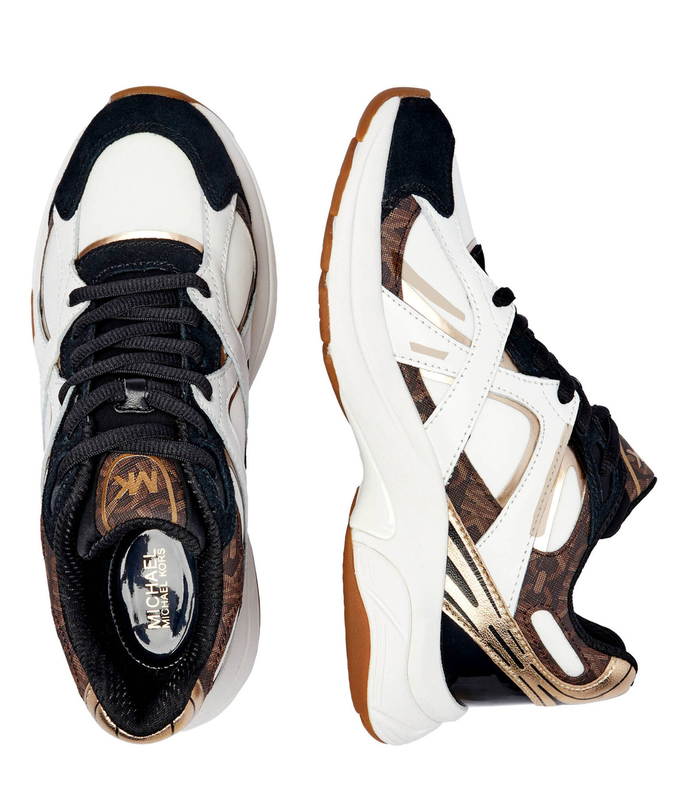 Кожаные кроссовки leo Michael Kors - белый(43F4LEFS6S)