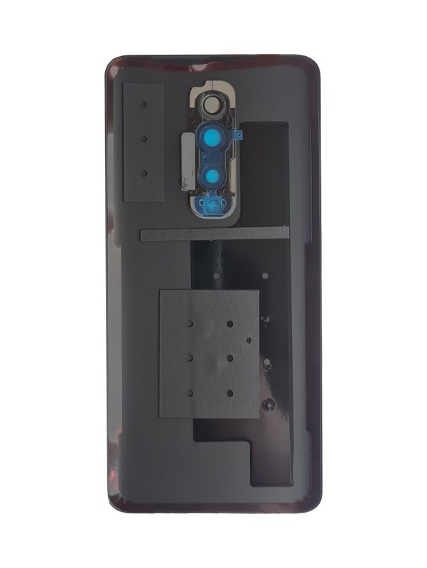 Задняя крышка для OnePlus 7 Pro черная глянцевая (Mirror Black) со стеклом камеры