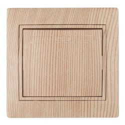 Выключатель Intro Plano 1-101-11 одноклавишный 10А-250В, IP20, СУ, сосна