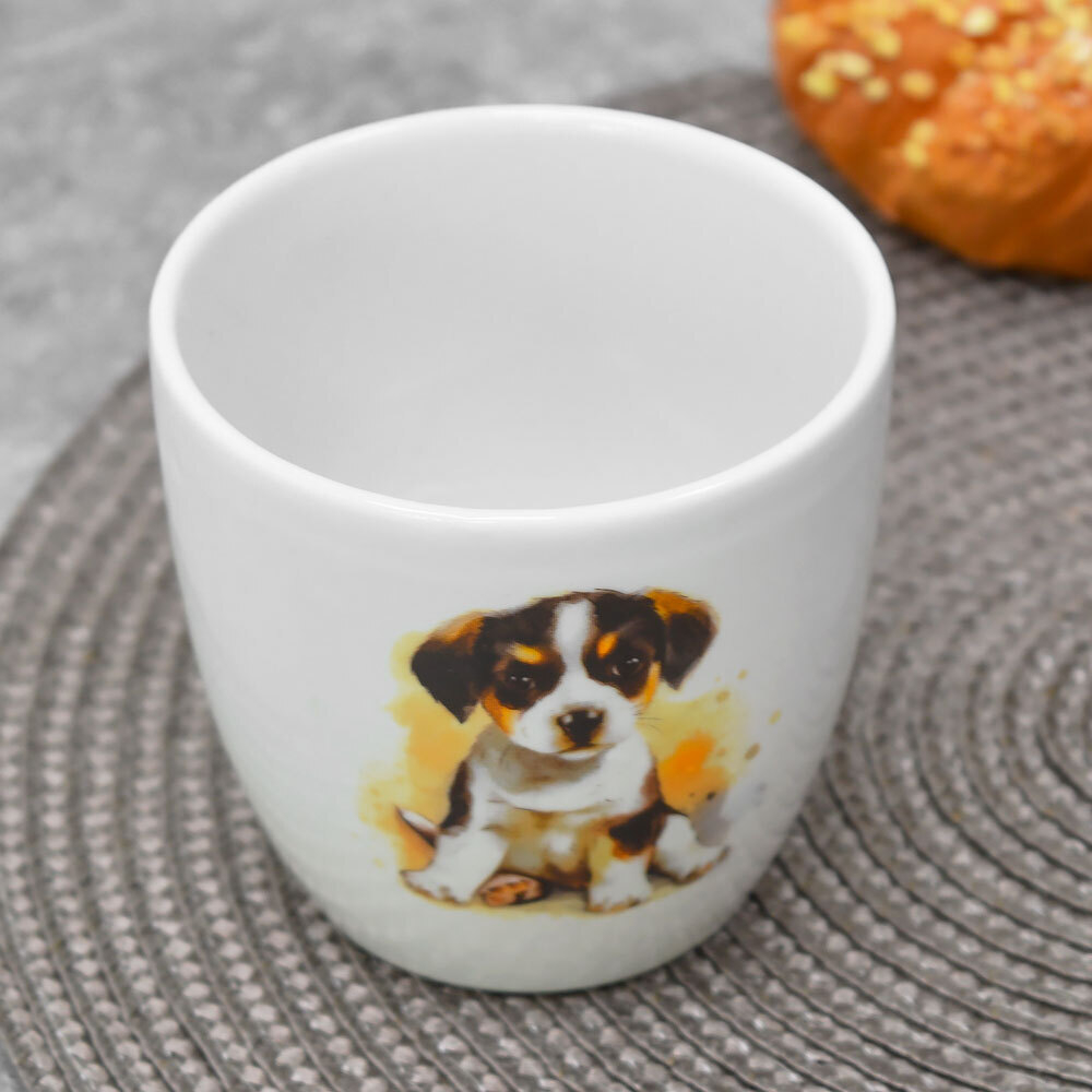 Кружка 220мл без ручки "Щенки"