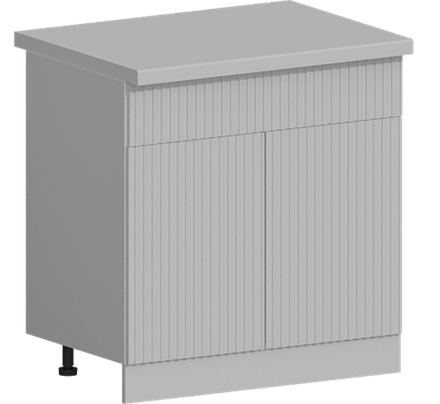 Кухня Модуль ШН1Я 800 Графит / Белый