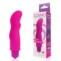 Розовый фантазийный вибромассажер 11,5см Bior Toys Cosmo CSM-23059