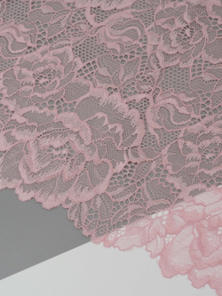 Эластичное кружево для белья пудровое ширина 21 см
