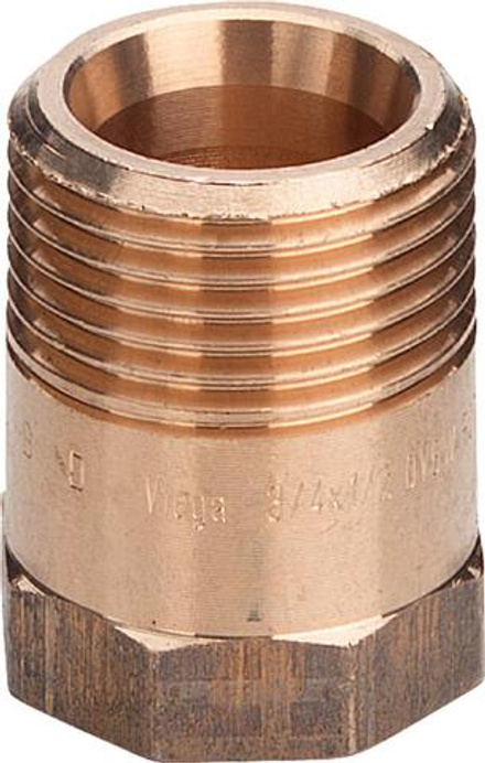 Ниппель-переход Viega НВ 1"x3/4", бронза