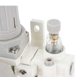 AC2010-02 Блок подготовки воздуха 1/4" с фильтром, манометром, маслораспылителем и регулятором давления