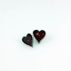 Серьги Heart's Blood Studs: Pair ( Кровавые сердца )