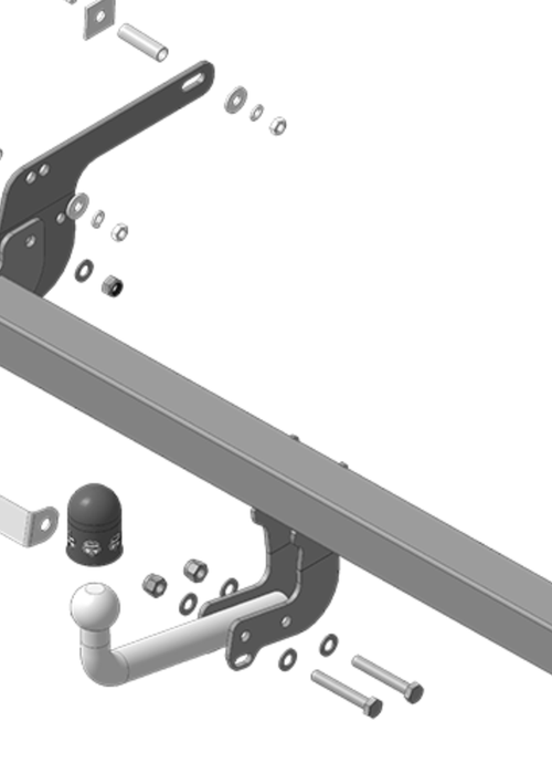 Фаркоп для Renault Duster, Nissan Terrano АвтоСтандарт.R101As