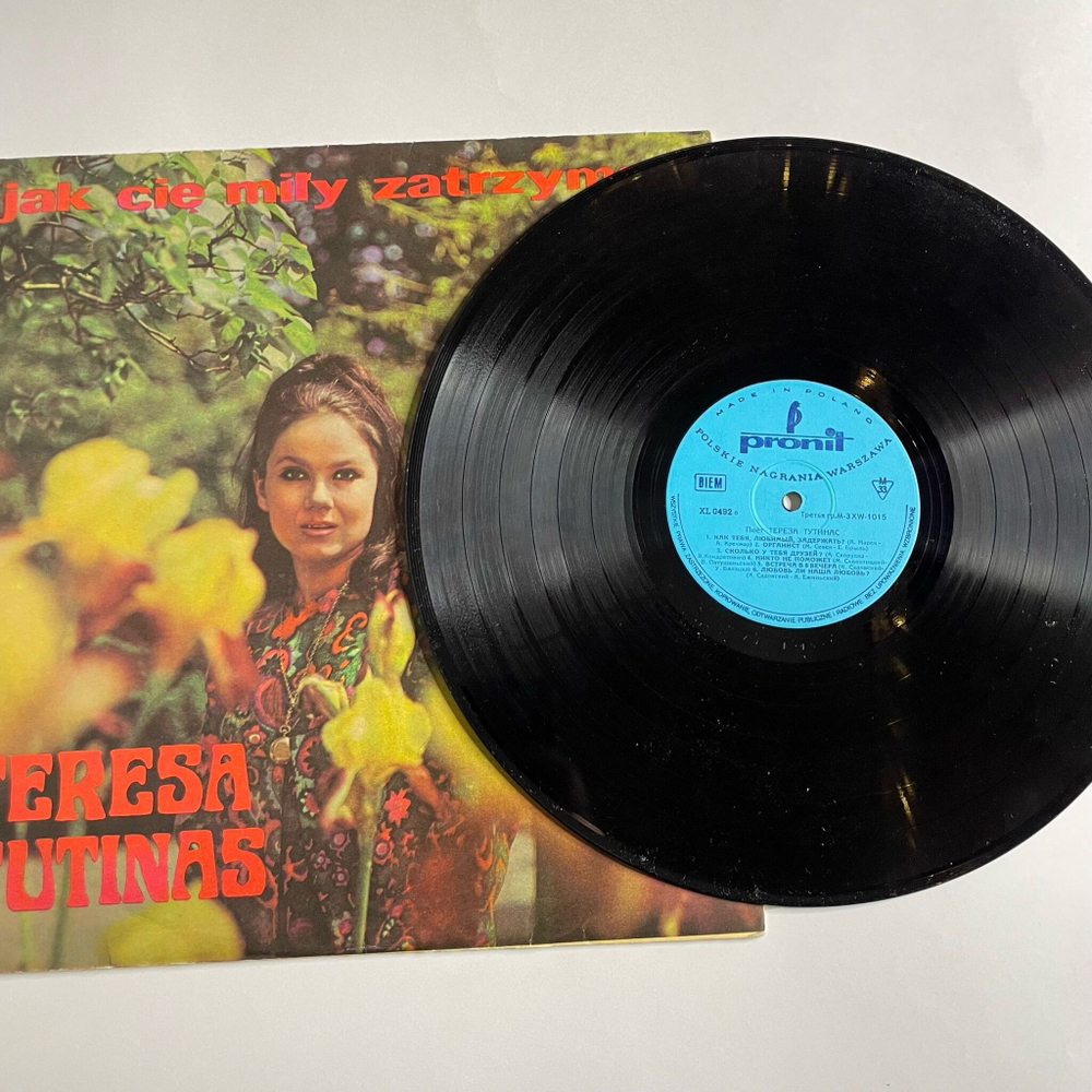 Винтажная виниловая пластинка LP Teresa Tutinas Jak Cie Mi y Zatrzymac (Польша 1968)