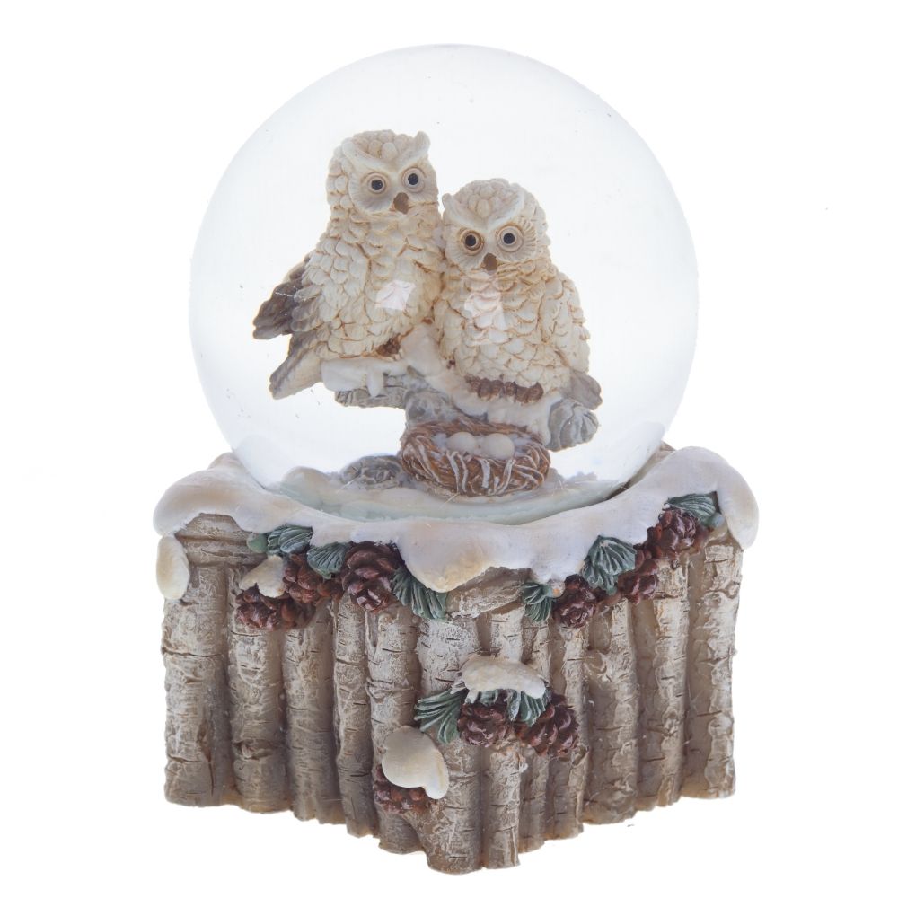 GAEM Фигурка декор в стекл шаре "Птички", D5 см, L8 W5 H8 см