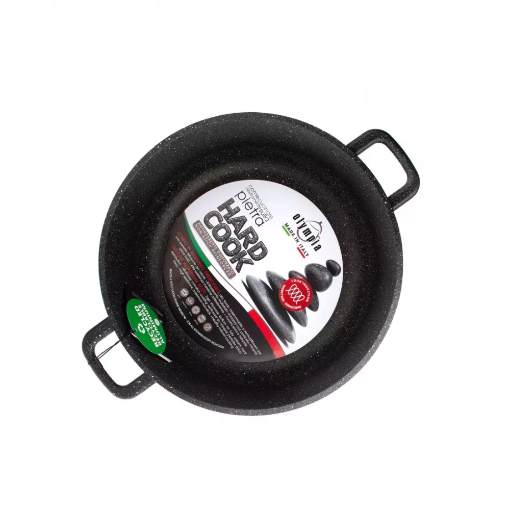 Кастрюля 28см Olympia Hard Cook Fix Induction