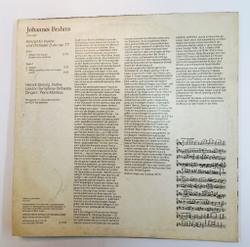 Винтажная виниловая пластинка LP Henryk Szeryng, Brahms Брамс, London Symphony Orchestra, Pierre Monteux Violinkonzert (GDR 1976)