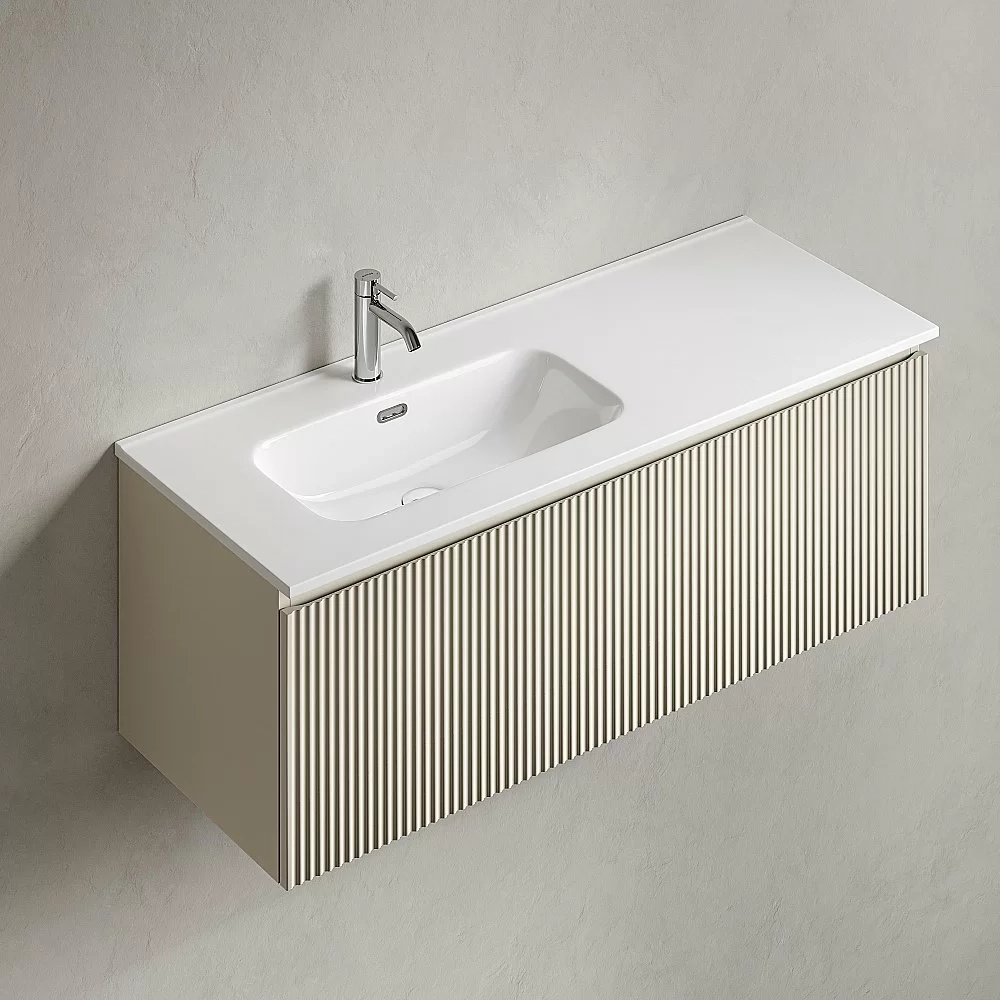 Тумба с раковиной Sancos Snob R 1.0 SNR1.0120LCE/SNR1.0120RCE Beige Soft