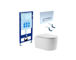 SET AQUATEK МИЯ 4в1 (рама AQUATEK Standard INS-0000012+ кркпеж KKI-0000002+клавиша KDI-0000022+унитаз МИЯ AQ2004-00 с тонким сиденьем soft-close