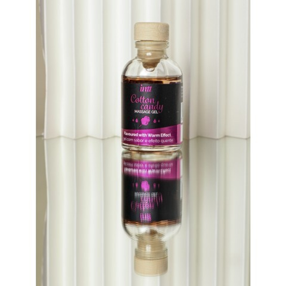 Intt Cotton Candy Massage Gel - Съедобный гель для интимного массажа, 30 мл (сахарная вата)