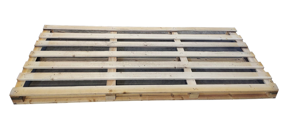 Поддон транспортировочный без бортов 1250х2850 мм (до 4 слэбов, 7 досочный)