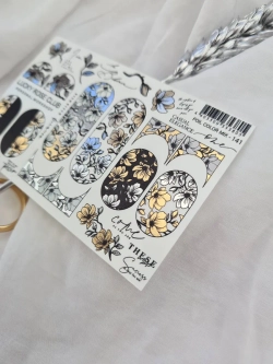 Lucky Rose Слайдеры наклейки для ногтей Foil 141