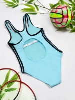 купальник слитный для бассейна спортивный утягивающий