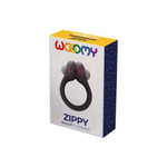 Черное эрекционное кольцо Zippy Vibrating Ring With Bullet (Цвет: черный)