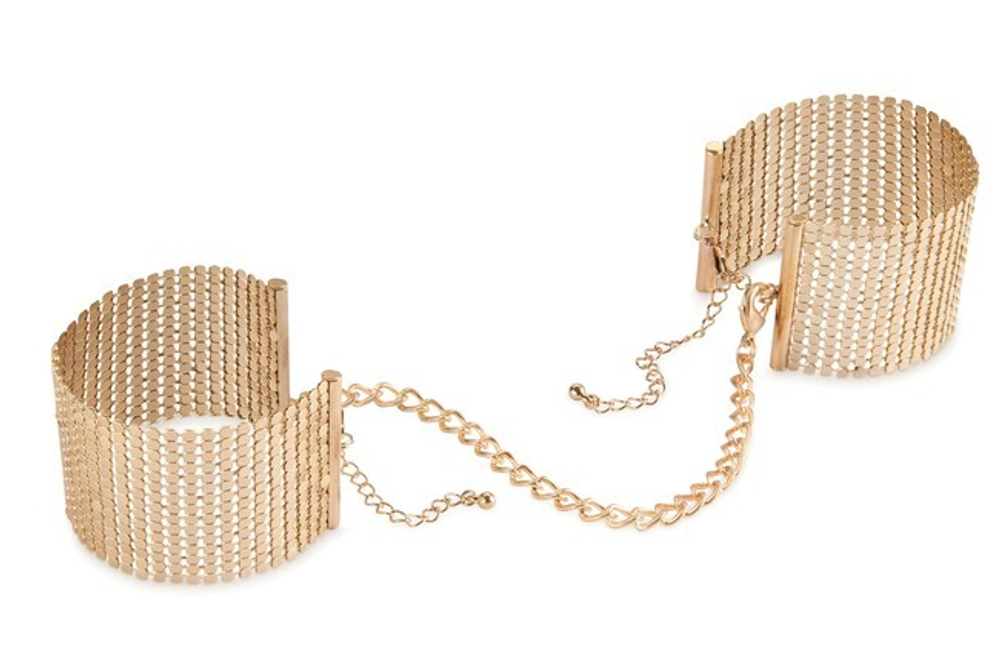 Дизайнерские золотые фиксаторы для рук Desir Metallique (Цвет: золотой)