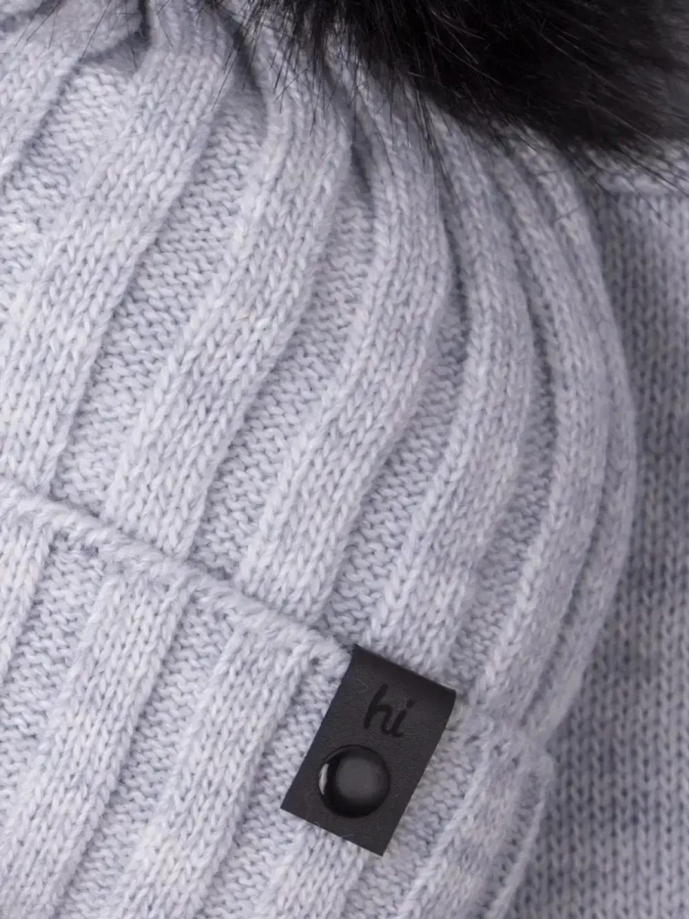 Шапка детская зимняя вязаная с помпоном и снуд