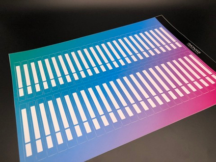 Monami наклейки на типсы "Градиент" голубой