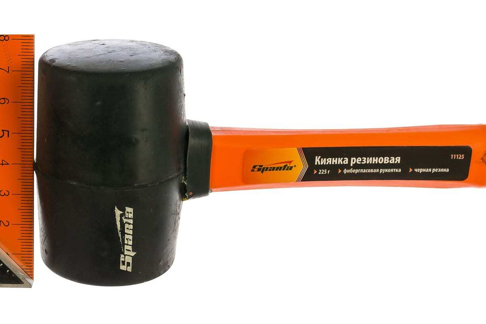 КИЯНКА SPARTA РЕЗИНОВАЯ 225Г ЧЕР/РЕЗ ФИБЕРГ/РУК11125