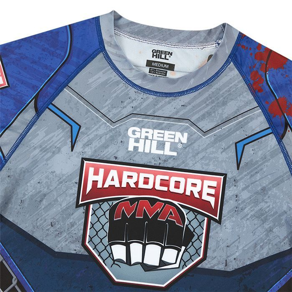 RGI-10569 Рашгард RASH GUARD HARDCORE черно-синий