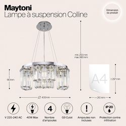 Подвесной светильник Maytoni Colline MOD083PL-04CH