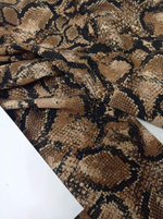 Шелк искусств (Принт). Рептилия Бронза